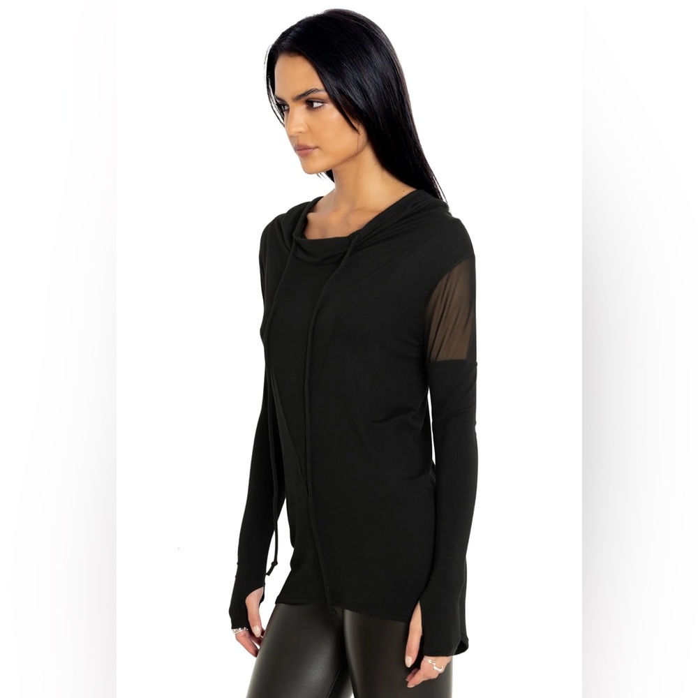 The Rogue Ninja Drape Hoodie, Blackmilk Size Small